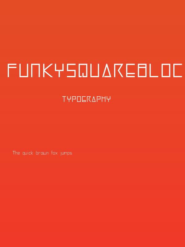 FunkySquareBlocks Poster