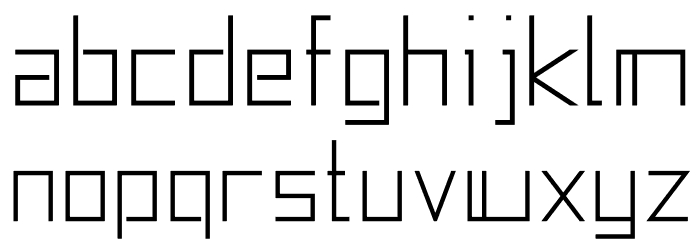 FunkySquareBlocks Font LOWERCASE