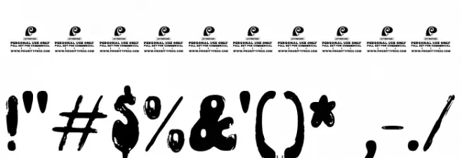 FunkyYardDEMO-SVG Font OTHER CHARS