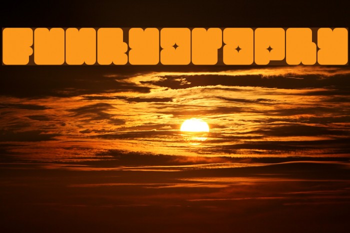 Funkygraphy Font examples