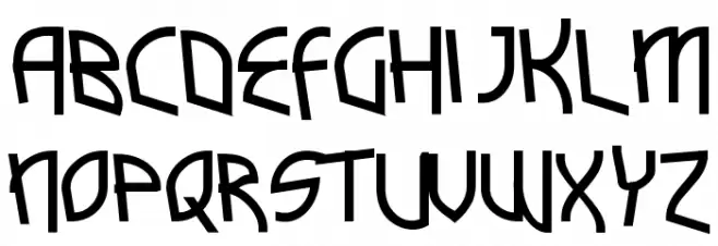 Funkytown フォント 大文字