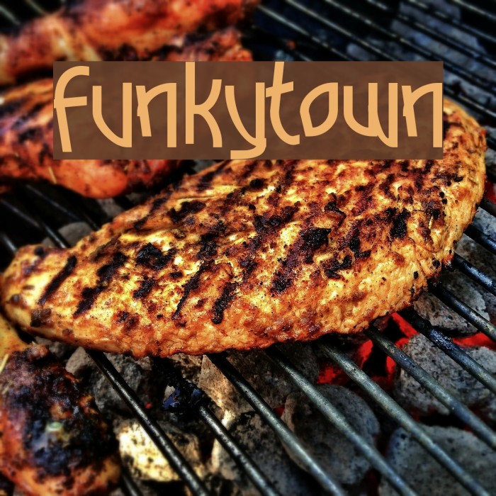 Funkytown Font examples