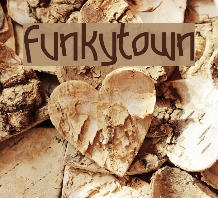 Funkytown Font examples