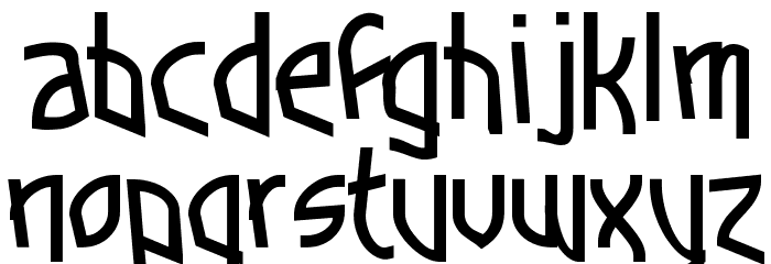 Funkytown Font LOWERCASE