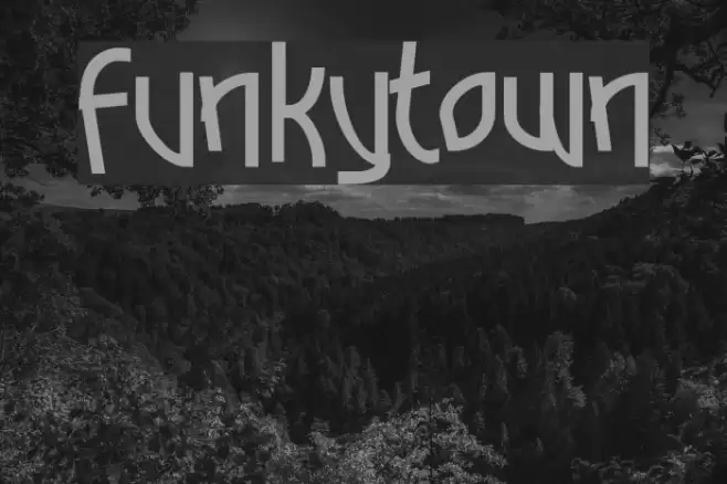 Funkytown Font examples