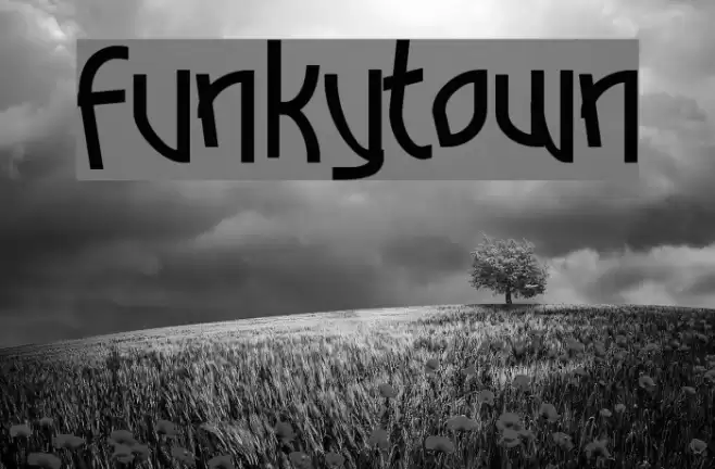 Funkytown Font examples