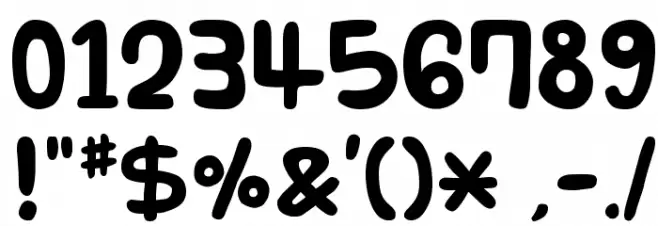 Funnier Font OTHER CHARS