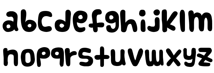 Funnier Font LOWERCASE