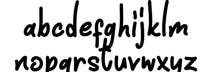 Funnis Font LOWERCASE