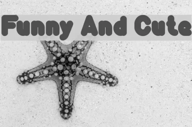 Funny And Cute Font examples