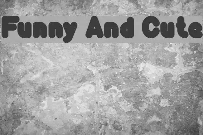 Funny And Cute Font examples