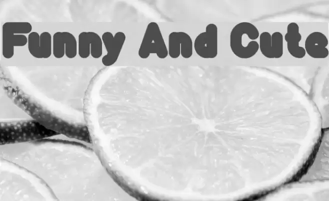 Funny And Cute Font examples