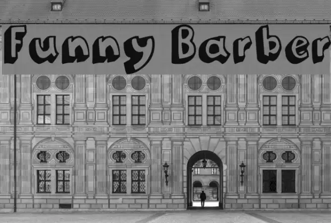Funny Barber Font examples
