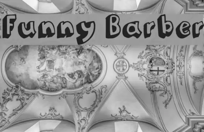 Funny Barber Font examples
