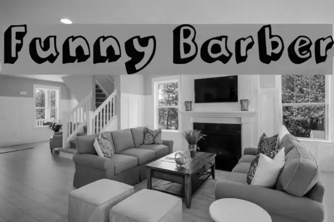 Funny Barber Font examples