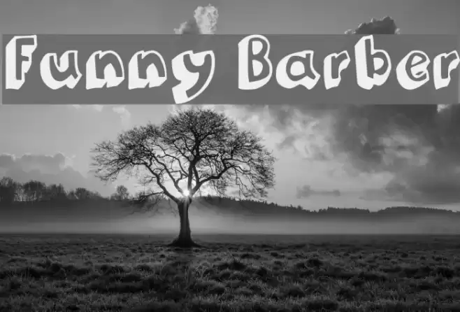 Funny Barber Font examples