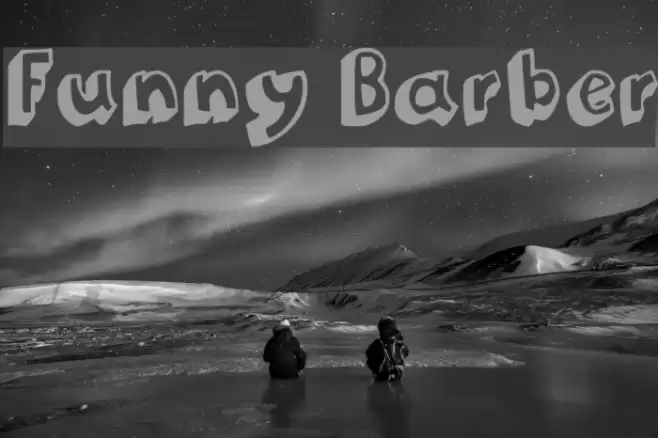 Funny Barber Font examples