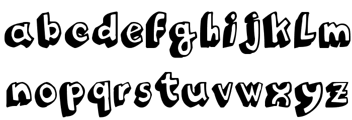 Funny Barber Font LOWERCASE