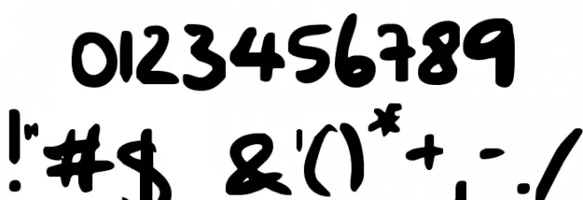 Funny Bunny Font OTHER CHARS