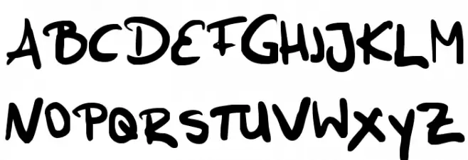 Funny Bunny Schriftart Kleinbuchstaben