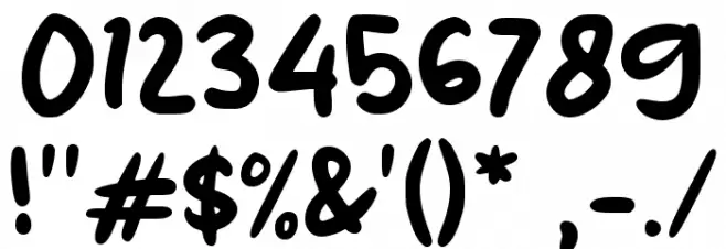 Funny Cat Font OTHER CHARS