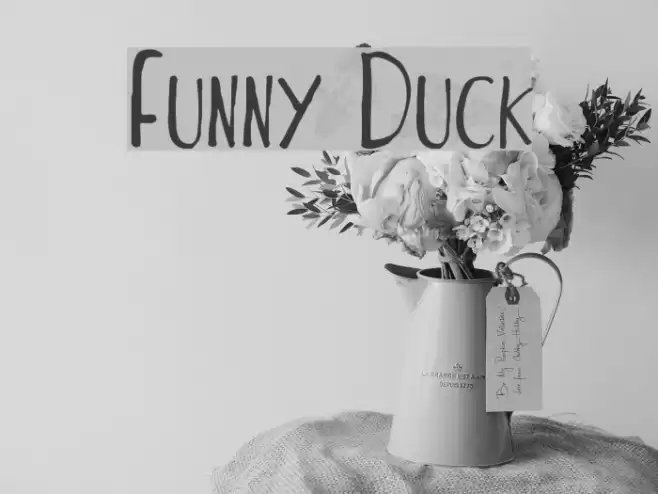 Funny Duck Font examples