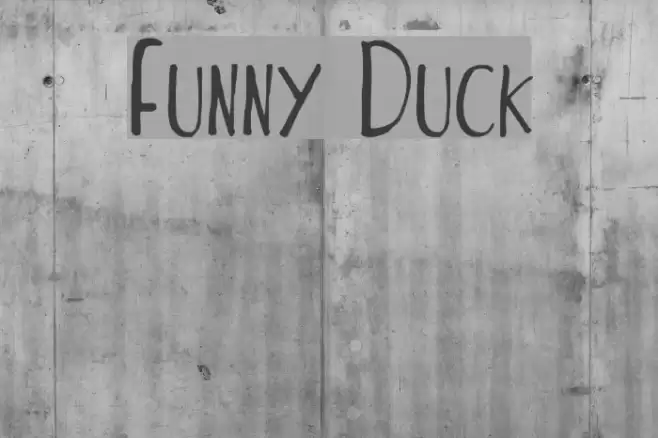 Funny Duck Font examples