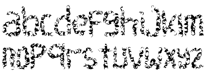 Funny Easter Font LOWERCASE