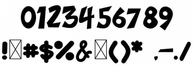 Funny Font Font OTHER CHARS