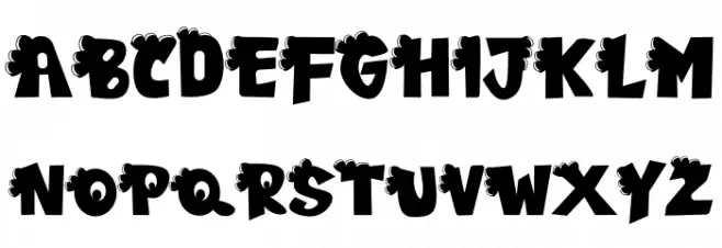 Funny Font Caratteri MAIUSCOLE