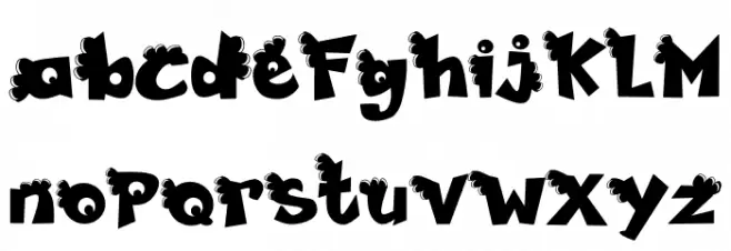 Funny Font फ़ॉन्ट लोअरकेस