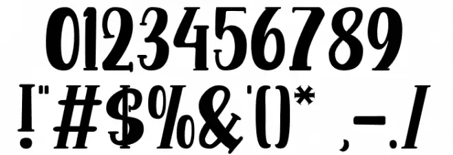 Funny Gang Font OTHER CHARS