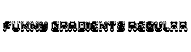 Funny Gradients Regular  Скачать бесплатные шрифты