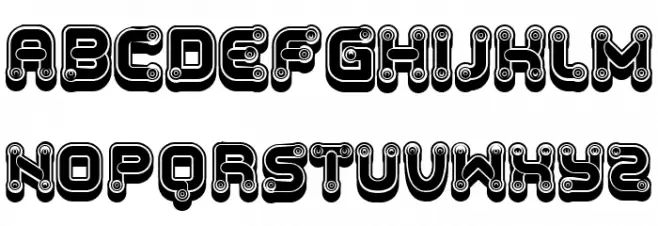 Funny Gradients Regular Schriftart Groß
