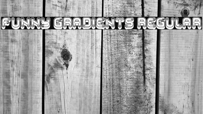 Funny Gradients Regular Font examples