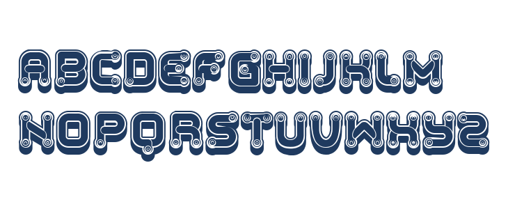 Funny Gradients Regular Lowercase
