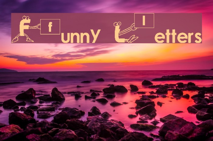 Funny Letters Fonte examples
