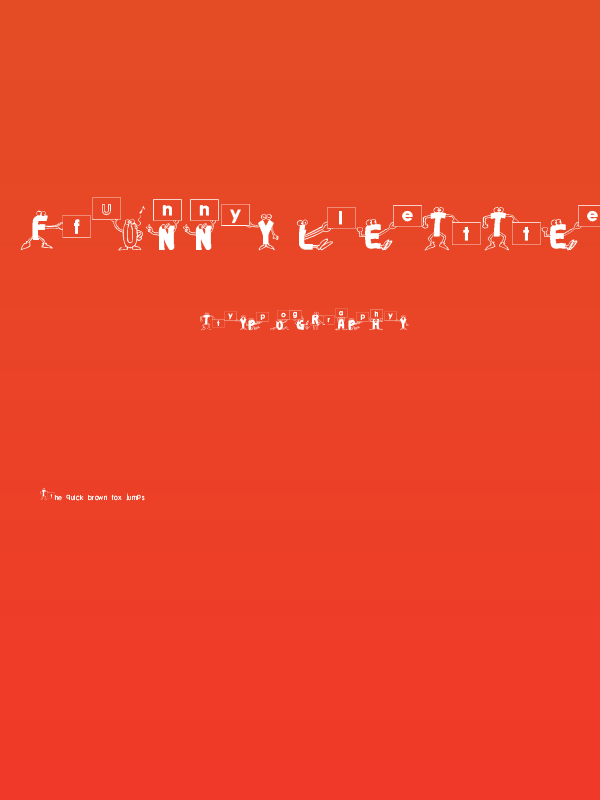 Funny Letters Poster