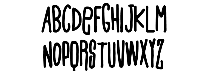 Funny Maid Corporation Font LOWERCASE