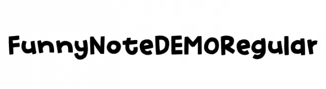 Funny Note DEMO Regular  font caratteri gratis