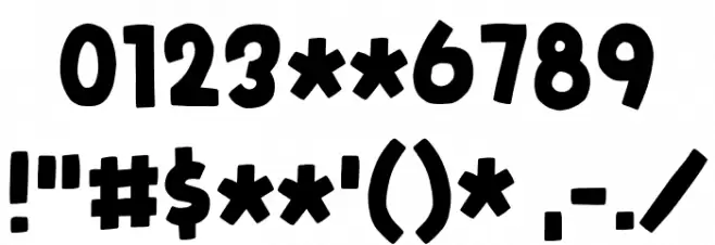 Funny Note DEMO Regular Font OTHER CHARS