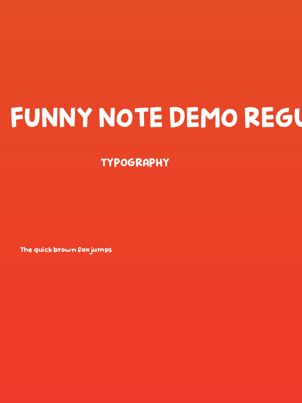 Funny Note DEMO Regular Poster