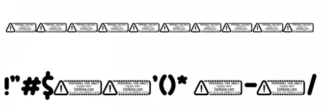 Funny PERSONAL USE ONLY! Font OTHER CHARS