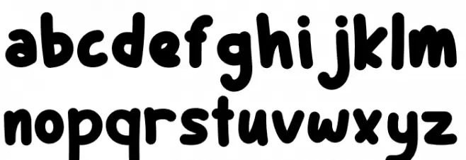 Funny PERSONAL USE ONLY! Font LOWERCASE