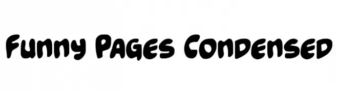Funny Pages Condensed  Скачать бесплатные шрифты