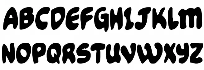 Funny Pages Condensed Schriftart Groß