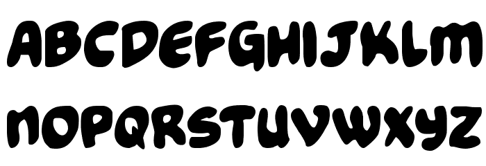 Funny Pages Condensed Font LOWERCASE