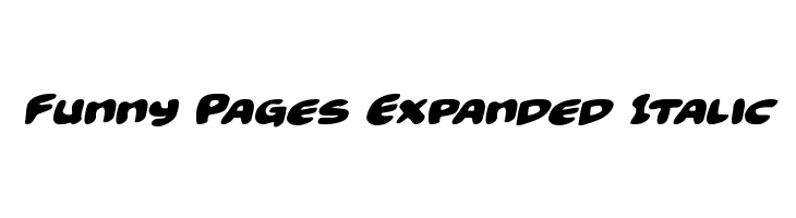 Funny Pages Expanded Italic  baixar fontes gratis