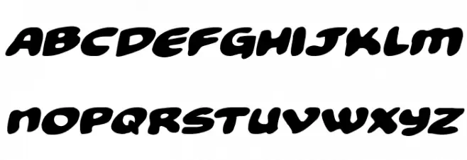 Funny Pages Expanded Italic خط أحرف صغيرة