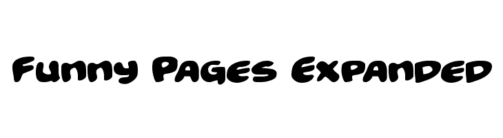 Funny Pages Expanded  フリーフォントのダウンロード